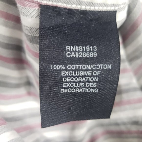 Robert Graham Mens Small Plum, Black, White Striped Flip Cuff Beach Lawn Chairs - Picture 5 of 6